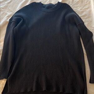 Abercrombie & Fitch Black Ribbed Sweater